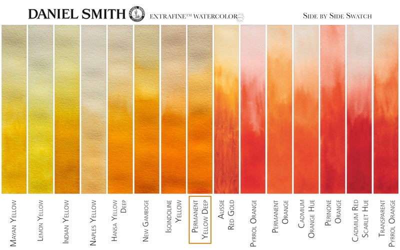 Daniel Smith Extra Fine Watercolor Paint, 15ml Tube, Permanent Yellow Deep, 284600133, 0.5 Fl Oz (Pack of 1) - Image 3